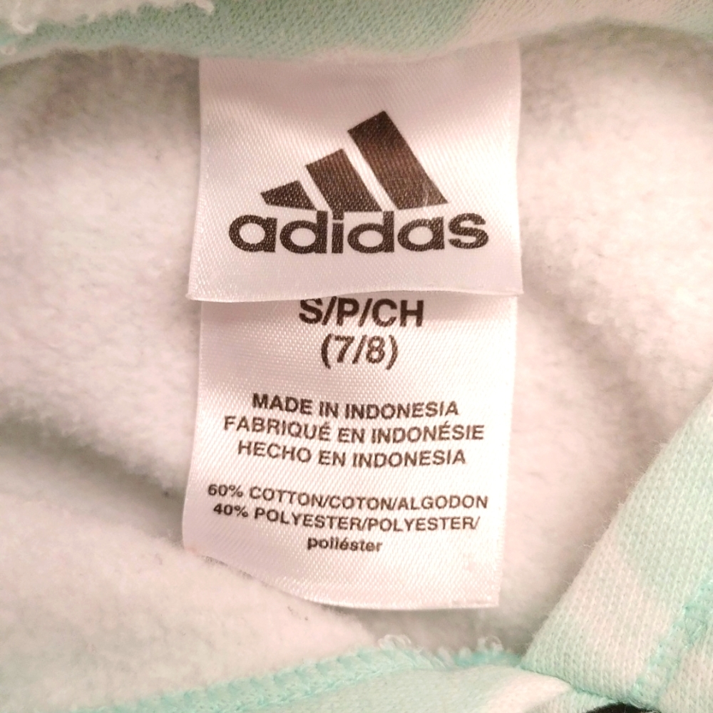 ⚜️ 💚 Girls Adidas Hooded Sweatshirt - Picture 4 of 5